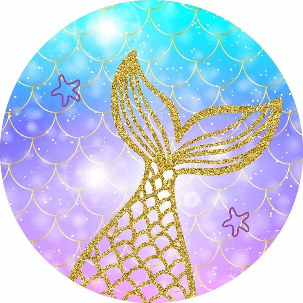 Painel redondo - Cauda de sereia