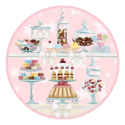 Painel redondo - Doceria