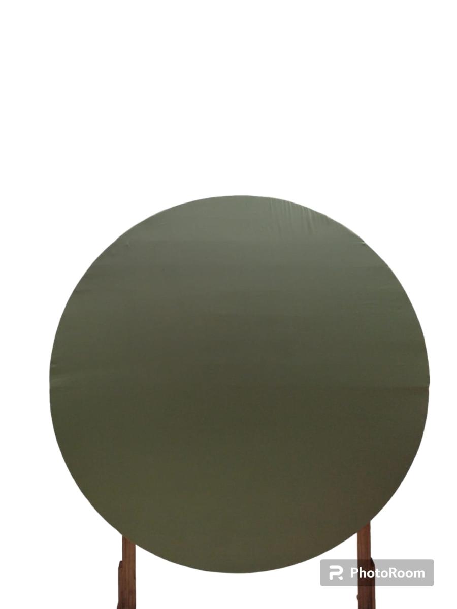 capa Painel redondo lisa - Verde sálvia