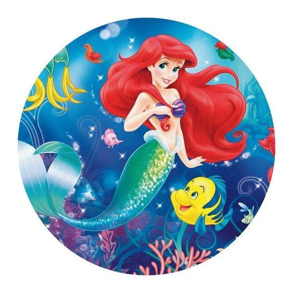 Painel redondo - Pequena Sereia(Ariel)